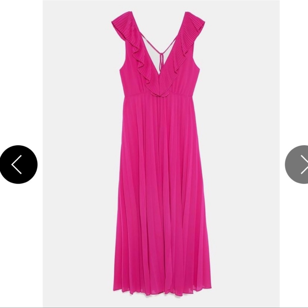 Zara pink maxi dress